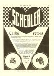 1911 4 12 SCHEBLER Carburetors Wheeler-Schebler Indianapolis, Indiana THE HORSELESS AGE April 12, 1911 Vol. 27 No. 15 9″x12″ page 55