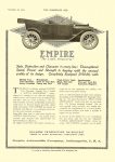 1912 11 27 EMPIRE “The Little Aristocrat” Empire Automobile Company Indianapolis, Indiana THE HORSELESS AGE November 27, 1912 Vol. 30 No. 22 9″x12″ page 7
