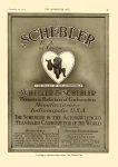 1913 11 27 SCHEBLER The Aristocrat of Carburetors Wheeler & Schebler Manufacturers Indianapolis, Indiana THE HORSELESS AGE Vol. 30, No. 22 November 27, 1912 9″x12″ page 49