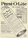 1913 10 16 PREST-O-LITE Prest-O-Lite “The Reliable Light” The Prest-O-Lite Co Indianapolis, Indiana THE AUTOMOBILE October 16, 1913 8″x1.75″ page 92