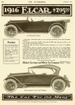 1916 1 6 ELCAR Elcar $795.00 Elkhart, Indiana “The Car for the Many” ELKHART CARRIAGE & MOTOR CAR CO. Elkhart, Indiana THE AUTOMOBILE Vol. 34 No. 1 January 6, 1916 9″x12″ page 92
