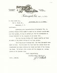 1910 9 8 National Motor Vehicle Co. letter Indianapolis, Indiana Sept 8, 1910 Attention, Mr C J Roehm W King Smith Co Syracuse, N Y xerox 8.5″x11″