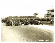1911 Indianapolis 500 starting Line-Up Johnny Aitken in National Car 4 (front left) Out at Lap 123 with broken connecting rod Photo courtesy: Indianapolis Motor Speedway H-1049 Bretzman Photo