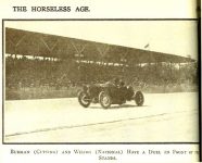 1912 6 5 Howard Wilcox in National Car 9 1912 Indianapolis 500 Floyd Clymer’s Indianapolis 500 Mile Race History 1946 page 32 Photo: THE HORSELESS AGE June 5, 1912 page 983
