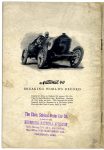 1911 NATIONAL THOUSANDS of MILES OF TERRIFIC SPEED National Motor Vehicle Company Indianapolis, IND Back cover 6″x8.75″