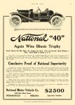 1911 8 31 NATIONAL Again Wins Illinois Trophy National Motor Vehicle Co Indianapolis, IND MOTOR AGE Aug 31, 1911 8.5″x12″ page 75
