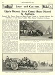1911 8 30 NATIONAL Elgin’s National Stock Chassis Races Marred by Accidents ZENGEL, IN THE ELGIN TROPHY, NATIONAL VICTOR THE HORSELESS AGE August 30, 1911 University of Minnesota Library 8.25″x11.5″ page 318