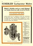 1911 4 6 SCHEBLER Carburetor Makes National breaks American mile WHEELER & SCHEBLER Indianapolis, IND MOTOR AGE April 6, 1911 8.5″x12″ page 48