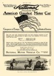 1913 NATIONAL National America’s Greatest Motor Car NATIONAL MOTOR VEHICLE CO. Indianapolis, IND MOTOR AGE July 24, 1913 8.5″x12″ page 46