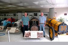 Chuck & Sam in front of NATIONAL Car 8 1912 NATIONAL Car 8 1912 Indianapolis 500 WINNER Indianapolis Motor Speedway Museum Indianapolis, Indiana Thursday April 13, 2006 Digital Photograph by Sam T. Test