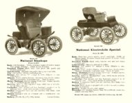 1904 NATIONAL ELECTRIC VEHICLES Sales catalog Open: 9″x7″ pages 5 & 6