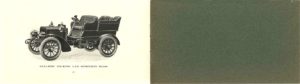 ca. 1903 CADILLAC AUTOMOBILE CO. THE STEARNS GASOLINE TOURING CAR, COMPLETE $3,000 THE CADILLAC AUTOMOBILE COMPANY OF ILLINOIS Chicago, ILL 6.75″x3.75 folded page 12