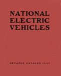 1903 NATIONAL National Electric NATIONAL ELECTRIC VEHICLES ADVANCE CATALOG 1903 National Motor Vehicle Company Indianapolis, IND USA 5″x6.25″ folded Front cover