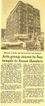 Masonic Temple, ca. 1977 Minneapolis Star/Tribune newspaper article Minneapolis, Minnesota