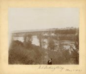 Fort Snelling Bridge Minneapolis, Minnesota May 21, 1893 9.5″x7.5″
