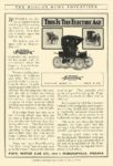 1905 5 POPE Waverley Electric THIS IS THE ELECTRIC AGE Stanhope $1400 = $35,226 in 2012 Pope Motor Car Company Indianapolis, IND THE WORLD’S WORK ADVERTISER May 1905 6.75″x10″