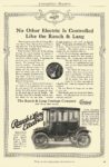 1912 RAUCH & LANG Electric No Other Electric Is Controlled Like the Rauch & Lang The Rauch & Lang Carriage Co Cleveland, OHIO THE COSMOPOLITAN 1912 6.5″x9.75″ page 51