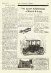1912 2 10 RAUCH & LANG Electric The Latest Achievement of Rauch & Lang The Rauch & Lang Carriage Company Cleveland, OHIO THE LITERARY DIGEST February 10, 1912 9″x12″ page 289
