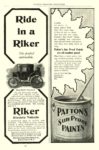 1900 RIKER Electric Vehicle Ride in a Riker The Riker Electric Vehicle Co Elizabethport, New Jersey HARPER’S MAGAZINE ADVERTISER 6.5″x9.75″ page 46