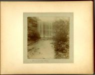 – Minnehaha Falls – 1897 Minneapolis & St. Paul, Minnesota PHOTOGRAPHS To: Mrs. N.F. Parsons from M.I. Came, St. Paul, Minn (524 Cedar?) October 21st 1897 Snapshot: 3.5″x3.5″ Album: 7″x5.5″