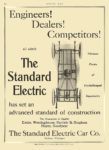 1912 3 4 STANDARD Electric Engineers! Dealer! Competitors! The Standard Electric Car Company Jackson, MICH MOTOR AGE March 4, 1912 8.5″x12″ page 82