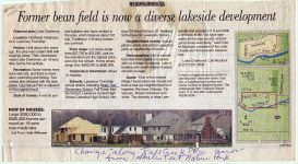 1997 Spring ca. Former Bean field is now a diverse lakeside development NEIGHBORHOODS Featured area: Lake Charlevoix Probably THE INDIANAPOLIS STAR/NEWS ca. Spring 1997