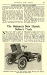 1920 11 ELECTRIC Truck Article The Steinmetz New Electric Delivery Truck Steinmetz Electric Motor Car Co. Baltimore, MD AUTOMOBILE TRADE JOURNAL November 1920 6″x10″ page 205