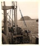 1945 2 “Mt. Suribachi from the ship. Feb. 1945” Battle: 19 February – 26 March 1945 Martin J. Ward USS Lenawee APA-195 2.75”x3” snapshot
