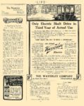 1910 WAVERLEY Electric “Now That’s The Way To Build A Controller” The Waverley Company Indianapolis, IND LIFE 1910 8.5″x11″ page 675