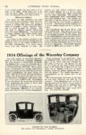 1914 WAVERLEY Offerings of the Waverley Company AUTOMOBILE TRADE JOURNAL 6.5″x10″ page 266