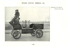 ca. 1903 WOODS Woods Motor Vehicle Co. CHICAGO & NEW YORK ELECTRIC CARRIAGES PIANO WAGON – Style No. 34 7.75″5.25″ folded page 33
