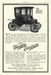 1910 7 WOODS Electric The Pioneer Electric Woods Motor Vehicle Company Chicago, ILL MoToR July 1910 9.5″x13.5″ page 18