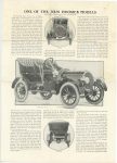1905 NATIONAL Model C ONE OF THE NEW HOOSIER MODELS reprinted from MOTOR AGE page 1