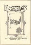 1912 HAYNES MOTOR CARS HAYNES AUTOMOBILE COMPANY KOKOMO, INDIANA page 3