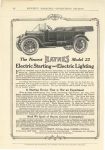 1912 HAYNES The New HAYNES Model 22 Electric Starting and Electric Lighting Haynes Automobile Company Kokomo, Indiana MUNSEY’S MAGAZINE ADVERTISING SECTION page 48