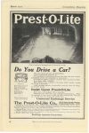 1912 3 PREST-O-LITE Prest-O-Lite Do You Drive a Car? Prest-O-Lite Co. Indianapolis, Indiana Cosmopolitan Magizine March, 1912 page 60