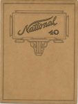 1913 National 40 CARS NATIONAL MOTOR VEHICLE COMPANY Indianapolis, IND (16) pages 9.25″x12.25″ Front cover