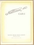 1913 National 40 CARS NATIONAL MOTOR VEHICLE COMPANY Indianapolis, IND 9.25″x12.25″ page 1