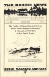 1916 June BOSCH NEWS Vol. 7 No. 2 Bosch Magneto Company Springfield MASS 5.75″x8.75″ page 1
