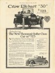 1916 6 10 Crow-Elkhart “30” $745 Introducing The New Thousand-Dollar-Class CA at $725 The Crow-Elkhart Motor Co. Elkhart, Indiana The Literary Digest page 1760
