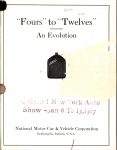 1917 NATIONAL “FOURS” to “TWELVES” An Evolution AACA Library page 1