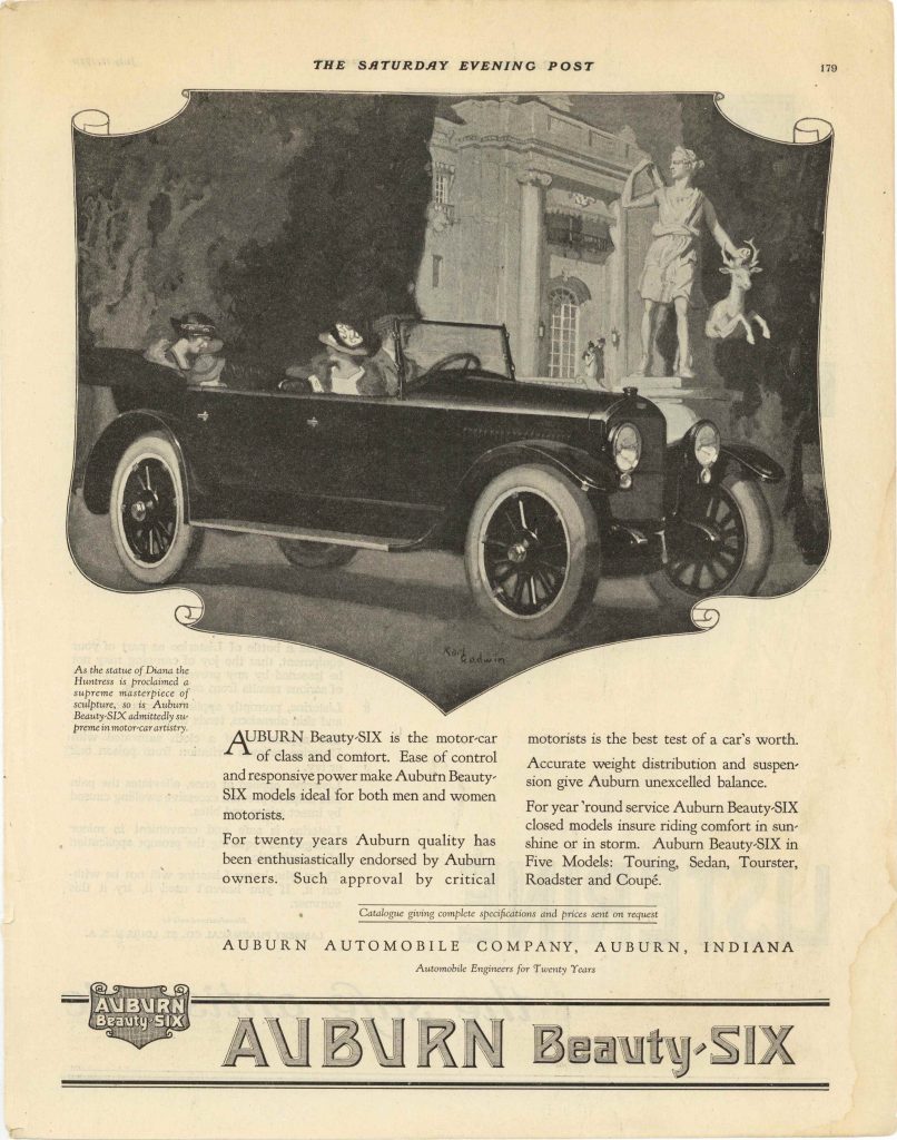 1920 7 17 AUBURN Beauty SIX AUBURN AUTOMOBILE COMPANY AUBURN, INDIANA ...