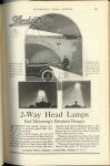 1920 8 LEXINGTON 2-Way Head Lamps End Motoring’s Greatest Danger Lexington Motor Co. Connersville, Indiana AUTOMOBILE TRADE JOURNAL August, 1920 page 233