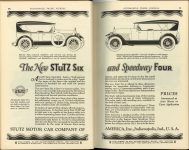 1923 1 STUTZ The New STUTZ SIX and Speedway Four Stutz Motor Car Company of America, Inc. Indianapolis, Indiana AUTOMOBILE TRADE JOURNAL January, 1923 pages 68 & 69