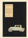 1926 ca. MARMON Marmon The Foremost Fine Car – Coupe Motor Car Company Indianapolis, Indiana