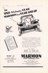 1928 10 13 MARMON IN THIS 8 CYLINDER MARMON IS A YEAR AHEAD MARMON 8 CYLINDERS IN LINE Marmon Motor Car Company Indianapolis, Indiana COUNTRY LIFE October 13, 1928 page ci