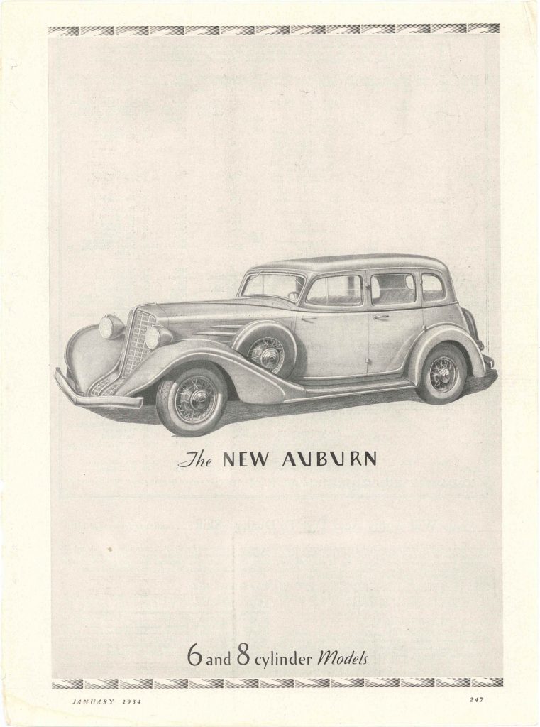 1934 1 The NEW AUBURN 6 and 8 cylinder Models AUBURN AUTOMOBILE COMPANY ...