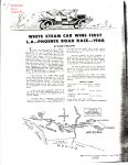1958 1-2 NATIONAL WHITE STEAM CAR WINS FIRST L.A.-PHOENIX ROAD RACE By Dick Philippi The Horseless Carriage Gazette January-February page a