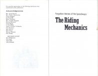 Riding Mechanics Indy 500 book pages 2 & 3
