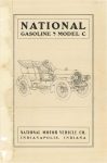 1905 National Gasoline * Model C National Motor Vehicle Company Indianapolis Indiana Folded Brochure page 1